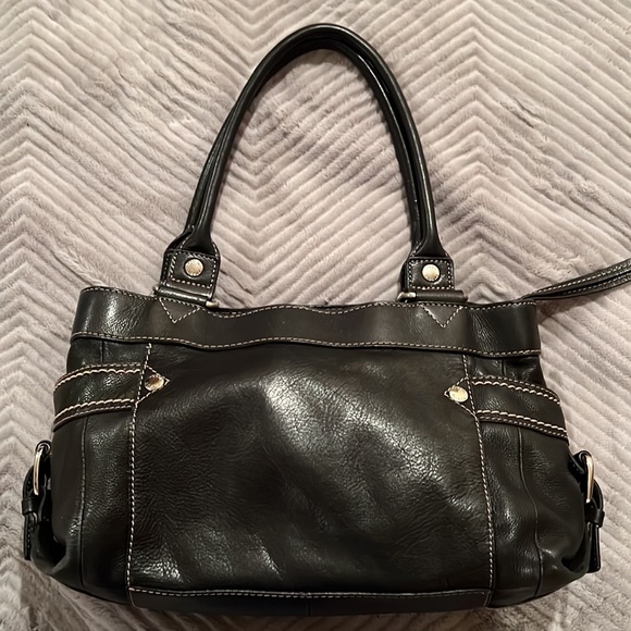 Vintage Fossil Black Leather Handbag and Wallet!! Late 90’s edition!! - Picture 4 of 13